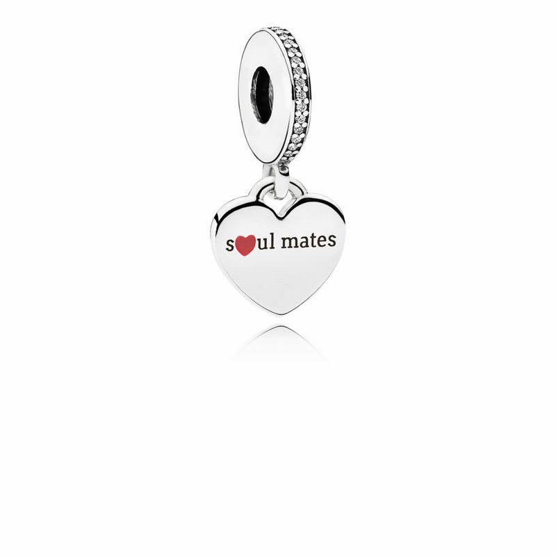 Pandora Soulmates Dangle Charm Europe - Sterling Silver/Cubic Zirconia - 251830GFR